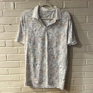 Pastel flowers performance polo